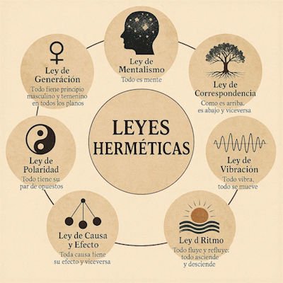 Leyes herméticas, Kybalión. Los siete principios filosóficos y esotéricos
