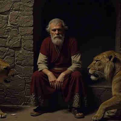 Septuagésima Semana de Daniel - Introducción, cierre de ciclo. Imagen fotográfica del profeta Daniel en la celda de los leones