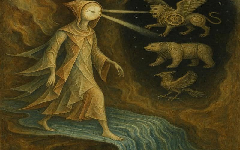 El Libro de Daniel en el Antiguo Testamento y los tiempos finales El Libro de Daniel en el Antiguo Testamento, los tiempos finales, imagen simbólica de profecía de Daniel estilos surrealismo clásico (Remedios Varo)